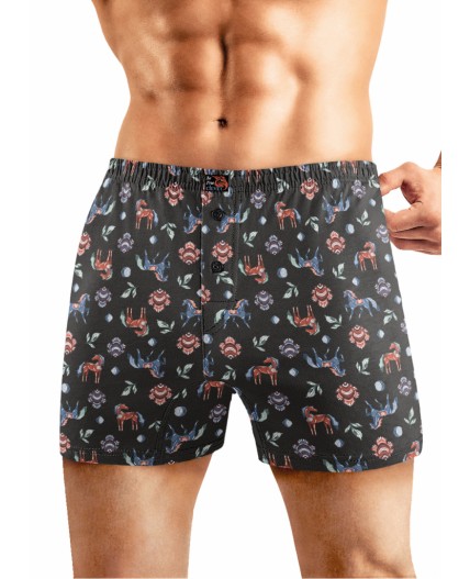 CLE MBX451341 Трусы муж., чёрный/джинсовый