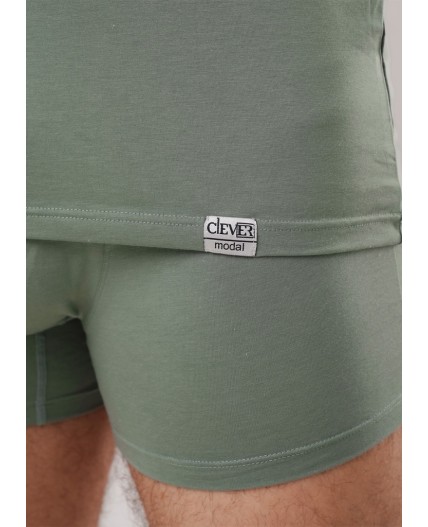 CLE MF608311 Фуфайка муж модал, зелёный