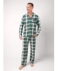 CLE MHP450781/3 Пижама муж., т.зелёный/молочный
