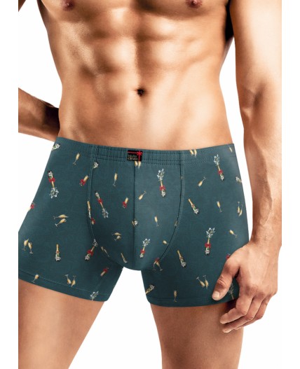 CLE MSH451231 Трусы муж., т.бирюзовый/жёлтый