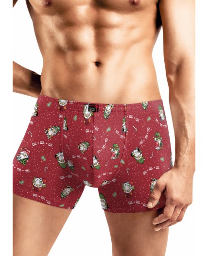 CLE MSH451251 Трусы муж., красный/св.зелёный