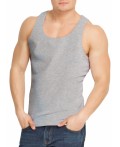 CLE MV602148 бесшовн майка муж, меланж серый