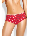 CLE SH1199/1 Трусы жен. Новогоднее чудо, красный/молочный