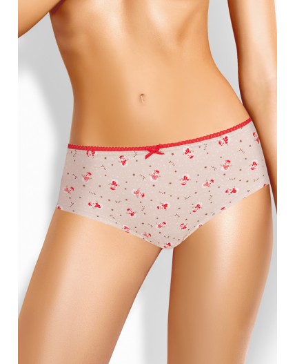 CLE SH1199/2 Трусы жен. Новогоднее чудо, св.бежевый/молочный