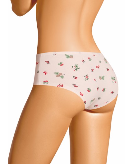 CLE SH1200/2 Трусы жен. Пихта, молочный/красный