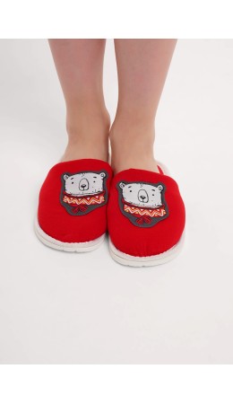 CLE SW15-1194C Пантолеты жен. домаш., красный