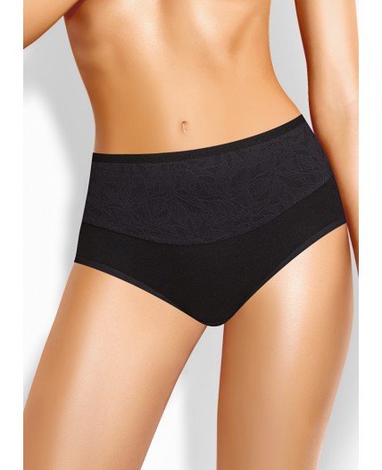 CLE U1191 Трусы жен. Кружево хлопок, чёрный