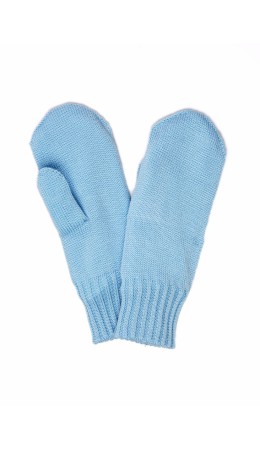 CLE Варежки жен. 444286ак флис, голубой