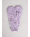 CLE Варежки жен. 453544ап мех, св.сиреневый