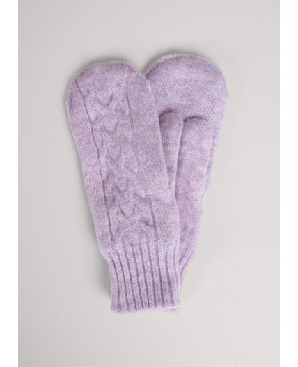 CLE Варежки жен. 453544ап мех, св.сиреневый