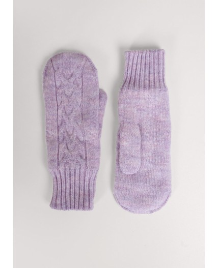 CLE Варежки жен. 453544ап мех, св.сиреневый