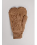 CLE Варежки жен. 453544ап мех, т.бежевый
