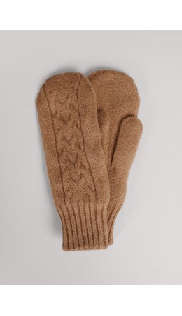 CLE Варежки жен. 453544ап мех, т.бежевый
