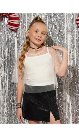 CLE Джемпер дев. 757242/26кд, белый