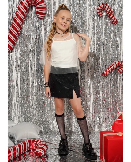 CLE Джемпер дев. 757242/26кд, белый