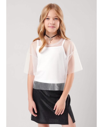 CLE Джемпер дев. 757242/26кд, белый