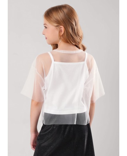 CLE Джемпер дев. 757242/26кд, белый