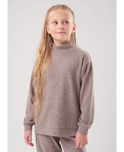 CLE Джемпер дев. 757262/27рв, коричневый