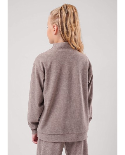 CLE Джемпер дев. 757262/27рв, коричневый
