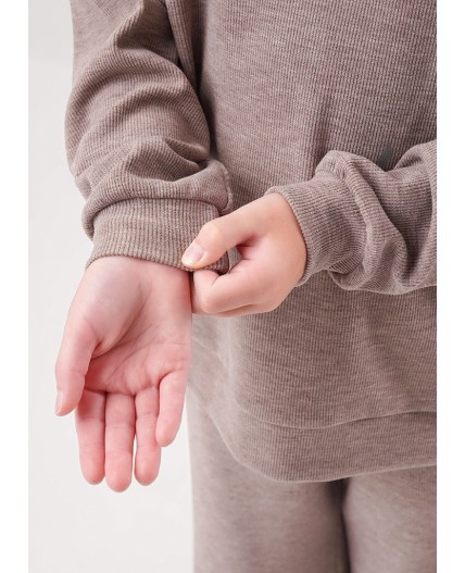 CLE Джемпер дев. 757262/27рв, коричневый