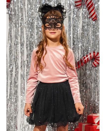 CLE Джемпер дев.(эпизод.исп.) 757259/26бх, розовый/серебристый