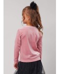 CLE Джемпер дев.(эпизод.исп.) 757259/26бх, розовый/серебристый