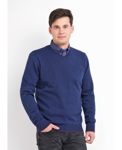 CLE Джемпер муж. 602806х, меланж т.синий