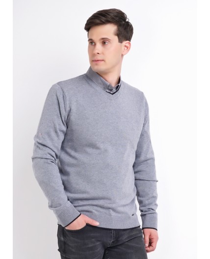 CLE Джемпер муж. 602806х, меланж серый