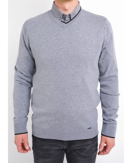 CLE Джемпер муж. 602806х, меланж серый