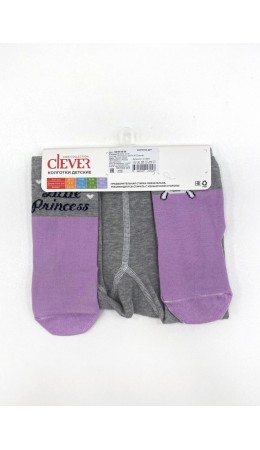 CLE Колготки дет.КД190 68-86 ясли дев, меланж серый