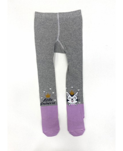 CLE Колготки дет.КД190 68-86 ясли дев, меланж серый