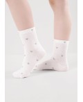 CLE Носки дет.В1002 12-14,14-16 market line дев, белый