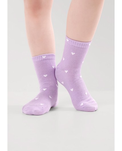 CLE Носки дет.В1002 16-18,18-20 market line дев, св.фиолетовый