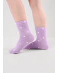 CLE Носки дет.В1002 16-18,18-20 market line дев, св.фиолетовый