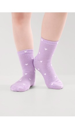 CLE Носки дет.В1002 20-22,22 market line дев, св.фиолетовый