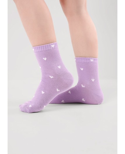 CLE Носки дет.В1002 20-22,22 market line дев, св.фиолетовый
