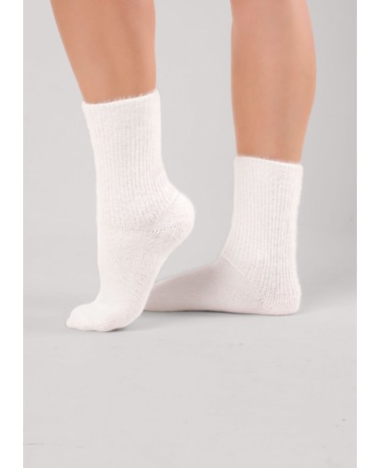 CLE Носки жен.Д685Т травка зима, молочный