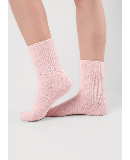 CLE Носки жен.Д969Т травка fashion, св.розовый
