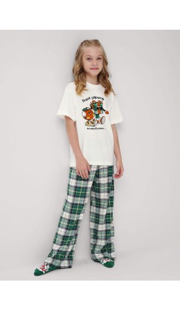 CLE Пижама дев. 759526/29кд_п, молочный