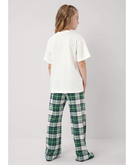 CLE Пижама дев. 759526/29кд_п, молочный