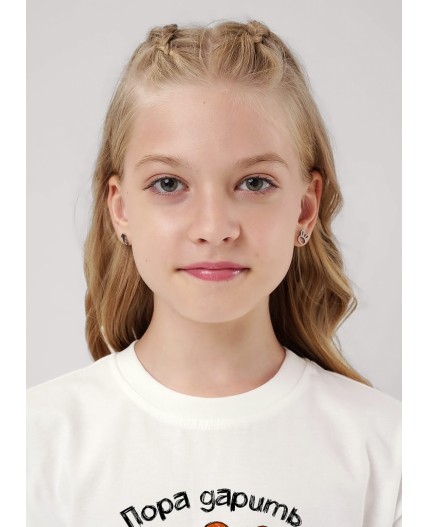 CLE Пижама дев. 759526/29кд_п, молочный