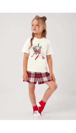 CLE Пижама дев. 759552/29кд_п, молочный