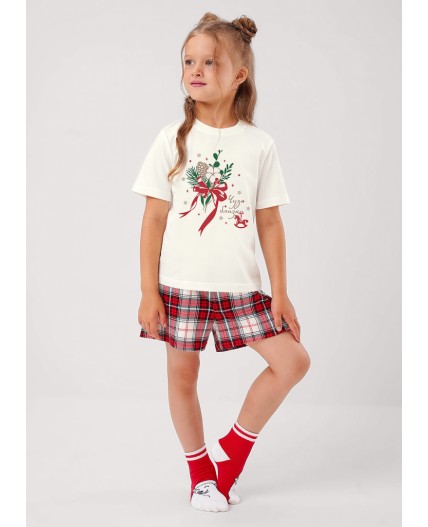 CLE Пижама дев. 759552/29кд_п, молочный