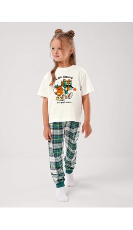 CLE Пижама дев. 759553/29кд_п, молочный