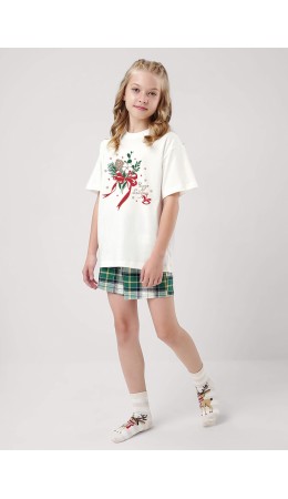 CLE Пижама дев. 759555/29кд_п, молочный