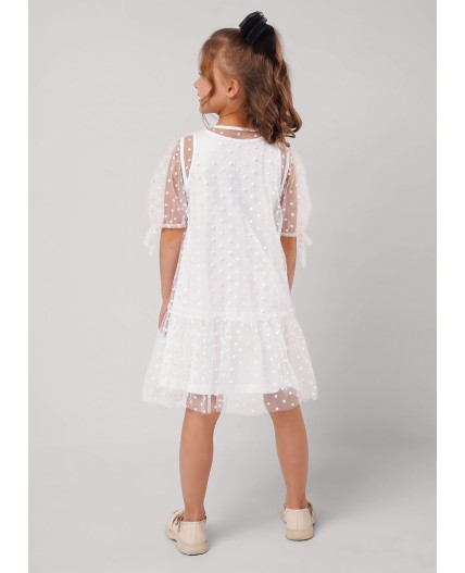CLE Платье дев. 757248/26кд, белый