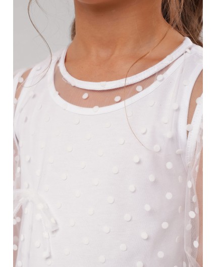 CLE Платье дев. 757248/26кд, белый