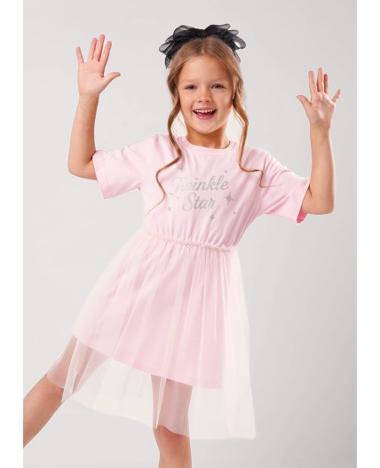 CLE Платье дев. 757255/26кд_п, св.розовый