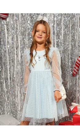 CLE Платье дев. 757256/26г_п, голубой