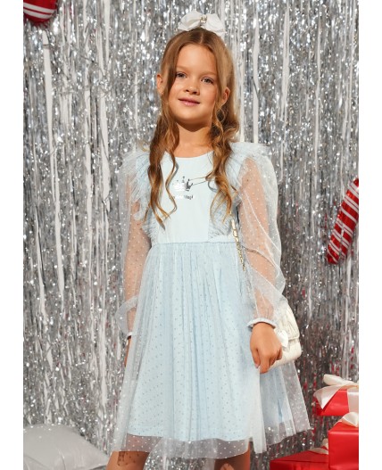 CLE Платье дев. 757256/26г_п, голубой